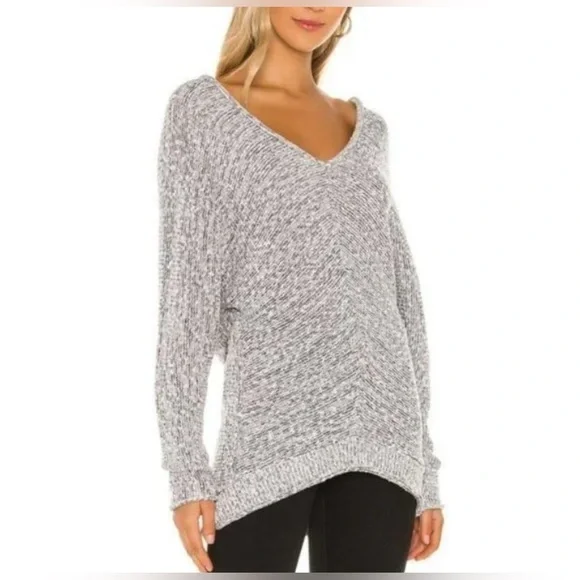 FREE PEOPLE BRIGHT LIGHTS OVERSIZED TUNIC SWEATER - Picture 3 of 11